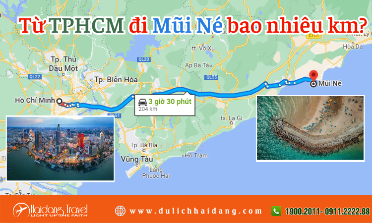 Từ TPHCM đi Mũi Né bao nhiêu km?