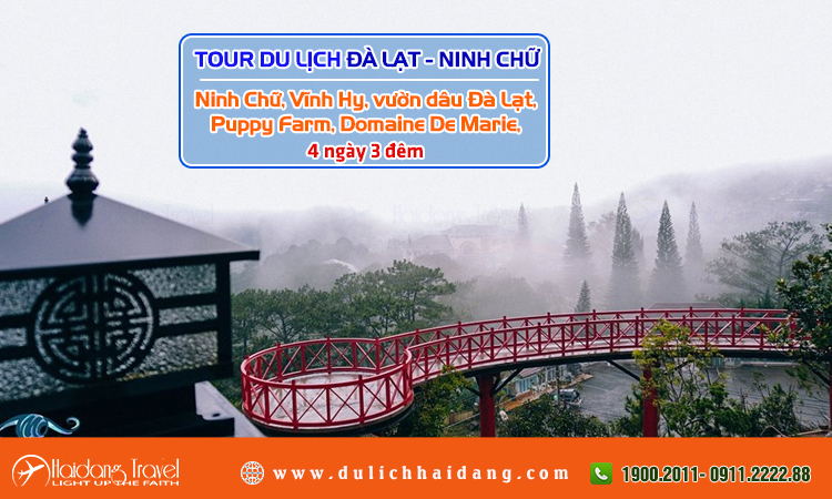 Tour du lịch Đà Lạt Ninh Chữ 4 ngày 3 đêm